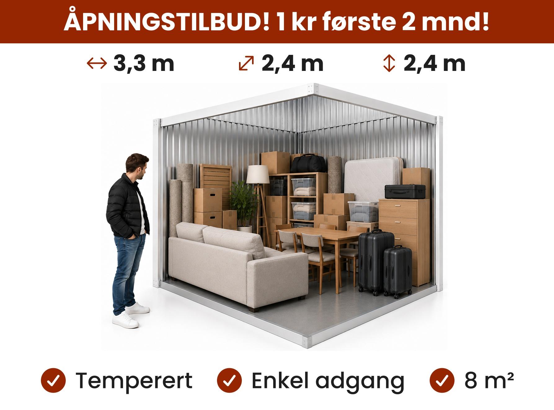 8m2 bod informasjon